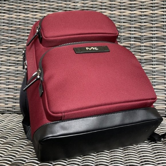 Michael Kors Kent Sport Utility Backpack Merlot - Picture 7 of 16